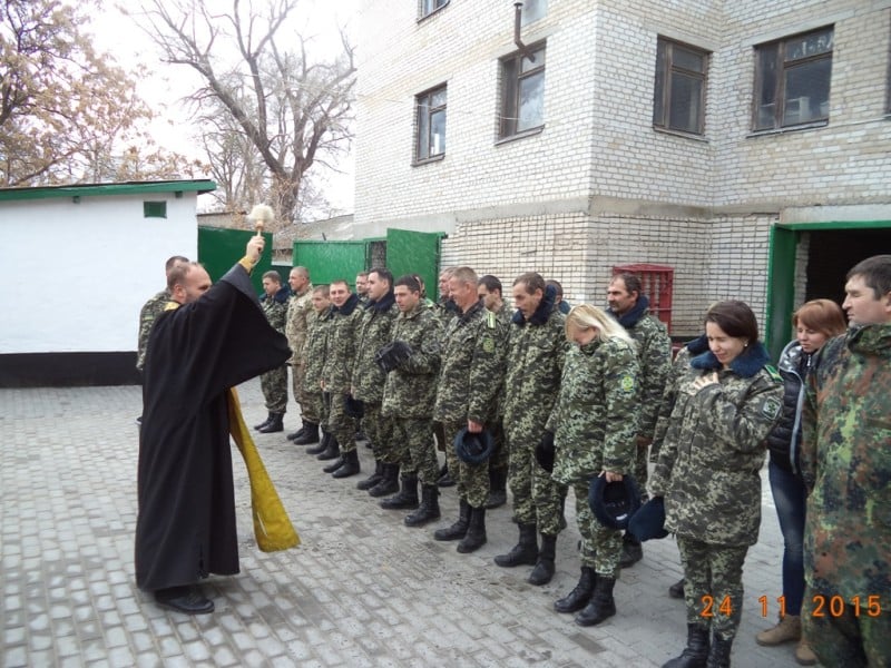 Визит батюшки к пограничникам (24.11.2015)