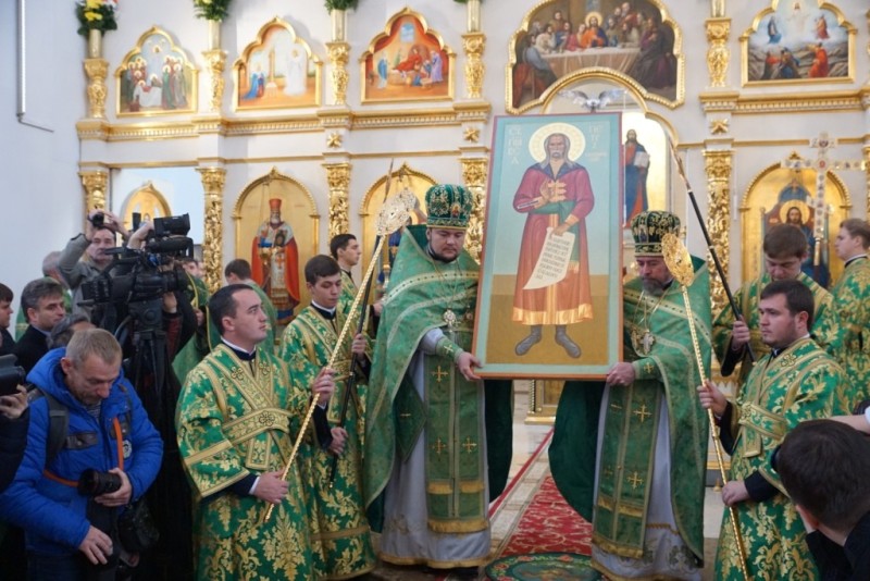 Блаженніший Митрополит Онуфрій очолив Літургію з чином прославлення святого праведного Петра Калнишевського (13.11.2015)