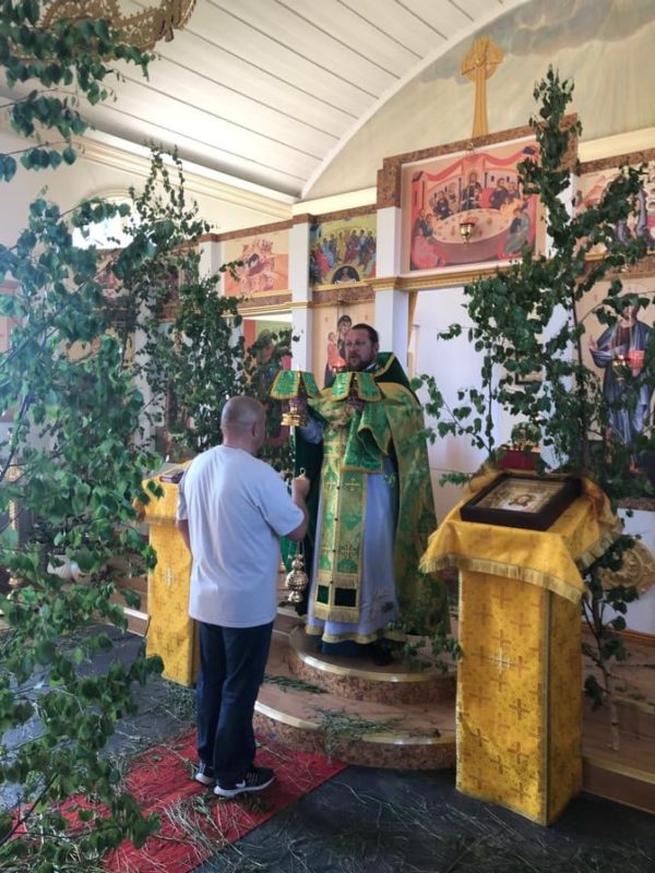 В Швеции Мелитопольским благочинным было отслужено торжественное богослужение в день Святой Троицы.