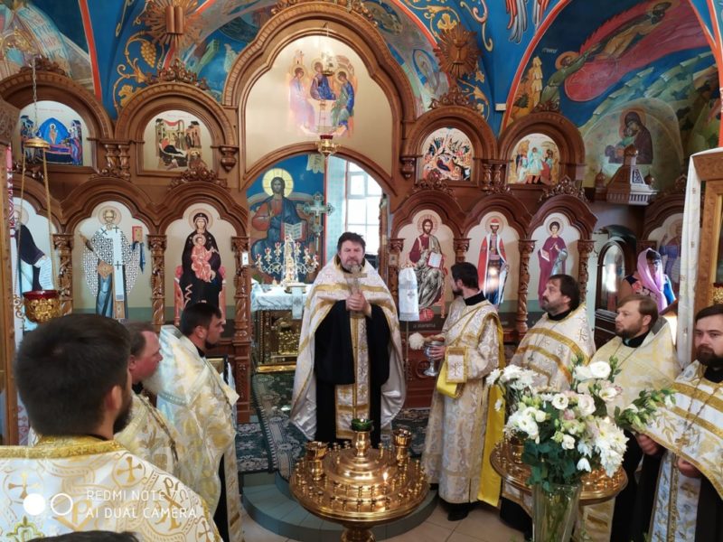 В День Независимости Украины, был отслужен соборно молебен.