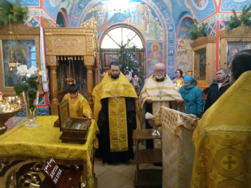 В Мелитополе на поклонение были привезены мощи святителя Спиридона Тримифунтского
