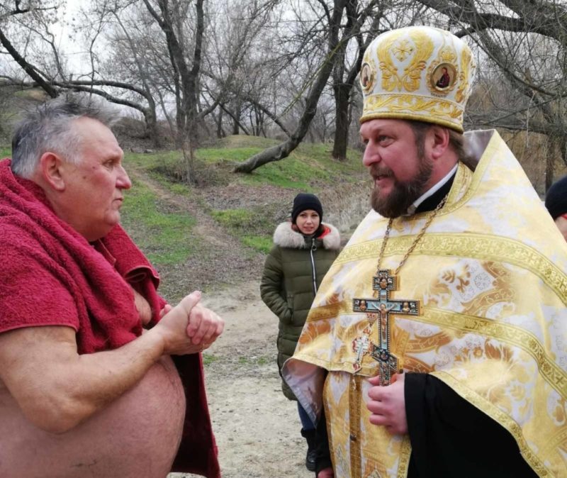 Молитва и окунание, состоялись в Терпеньевском источнике.