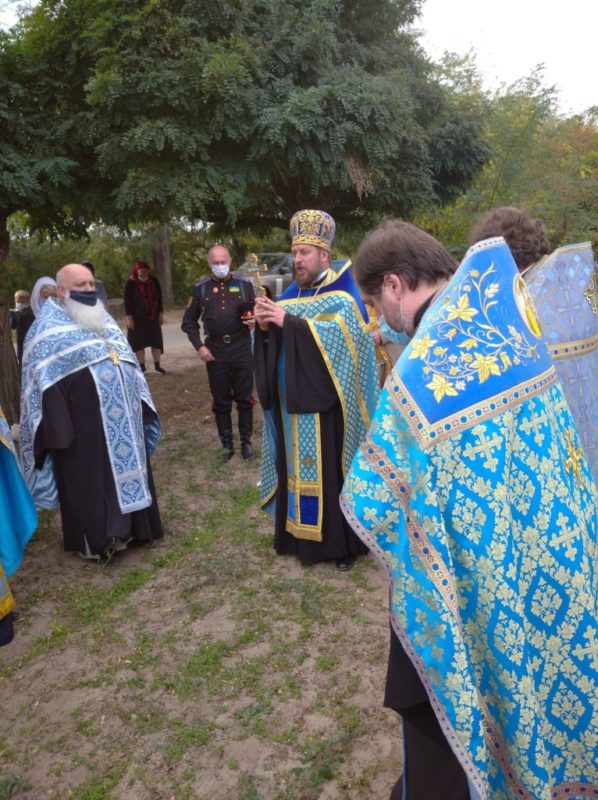 В Мелитополе соборно отслужили благодарственный молебен.
